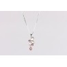 Cadena Plata + Colgante Swarovski Vintage Rose