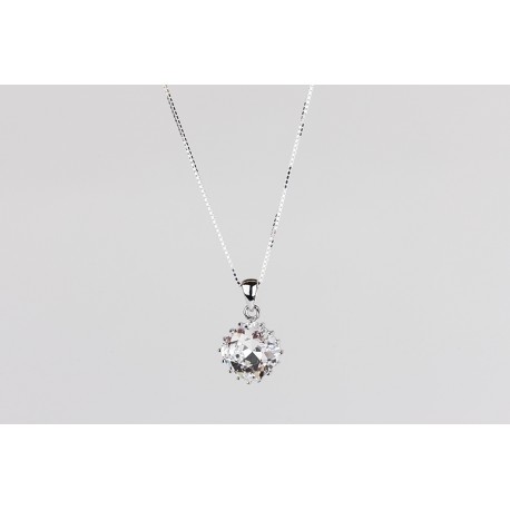 Cadena Plata + Colgante Swarovski Cristal