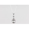 Cadena Plata + Colgante Swarovski Cristal Silver Shade