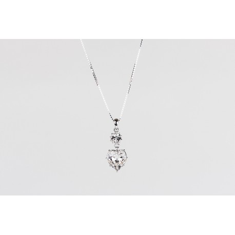 Cadena Plata + colgante Swarovski Cristal
