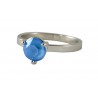 Anillo rodio con cristal Swarovski