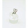 Anillo Plata Rodiada + Swarovski Cristal