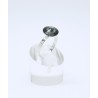Anillo Plata Rodiada + Swarovski Cristal Silver Night