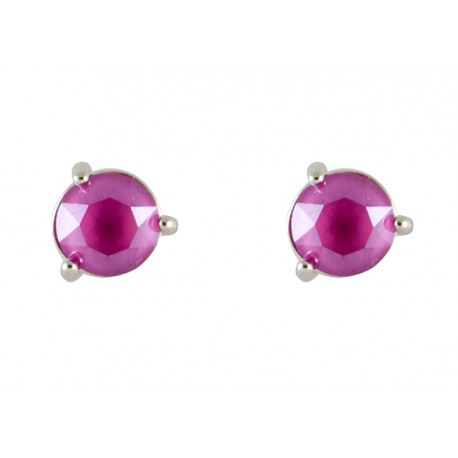 Pendientes rodio cristal Swarovski