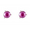 Pendientes rodio cristal Swarovski