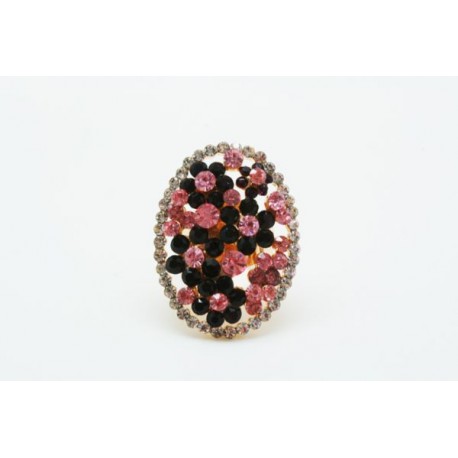 Anillo Fantasia Cristal Amathist Pink