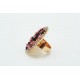 Anillo Fantasia Cristal Amathist Pink