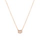 Collar plata corazón infinito