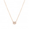 Collar plata corazón infinito