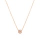 Collar plata flor