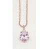 Gargantilla Rose Gold Color + Colgante Circonita