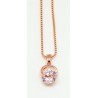 Gargantilla Rose Gold + Colgante Circonita
