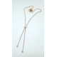 Collar Simil Gold Rose Con Centro Redondo Corredero