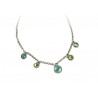 Pulsera cadena con colgantes cristal Swarovski