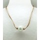Collar Cordon Ocre + Centro Perla