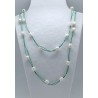 Collar Cordon Verde 60 Cm. + Centro Perla