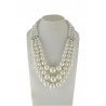 Collar perlas triple