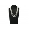 Collar Doble Perlas Blancas 36Cm. y 40Cm.