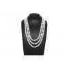 Collar Triple Perlas Blancas 38Cm, 42Cm y 45Cm