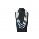 Collar Triple Perlas Blancas 42Cm, 48Cm y 52Cm