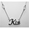 Gargantilla Plata Centro Kiss