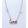 Gargantilla Plata Rosa Centro Love