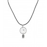 Collar caucho con colgante plata atrapasueños