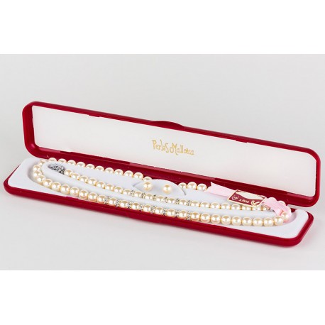 Juego Perla crema + Simil