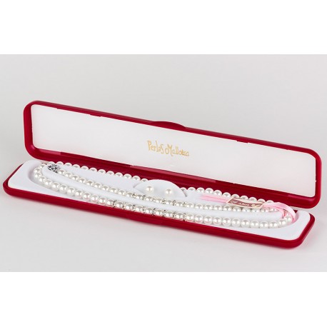 Conjunto Perlas Blancas 7mm + Simil