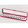 Juego Perla Blanca Combi Hematite 8mm