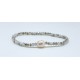 Pulsera Elástica Tupi Gris + Centro Perla