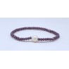 Pulsera Elástica Tupi Lila + Centro Perla