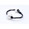 Pulsera Cordon Negro - Centro Perla