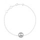Pulsera plata paz