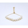 Pulsera Perlas + Cadena Ajustable