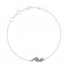 Pulsera plata pies bebé