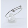 Pulsera Aro Rodio Con Simil