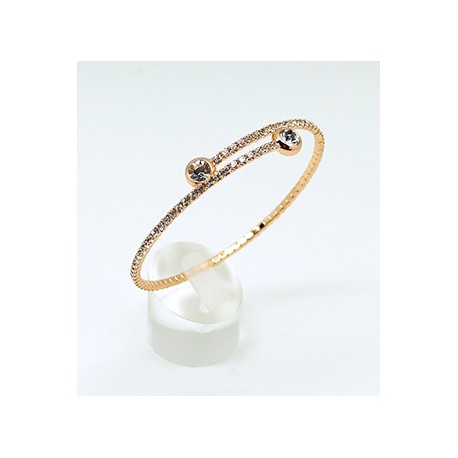 Pulsera Aro Rose Gold + Simil