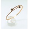 Pulsera Aro Rose Gold Color + Simil
