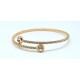 Pulsera Aro Rose Gold + Simil