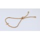 Pulsera Cruz Rose Gold + Simil, Ajustable Con Tope