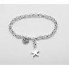 Pulsera Plateada + Abalorio Estrella