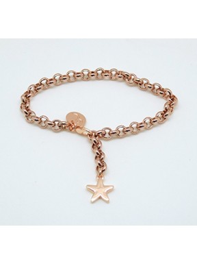 Pulsera Rose Gold + Abalorio Estrella