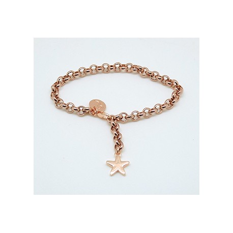 Pulsera Rose Gold + Abalorio Estrella