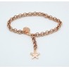 Pulsera Rose Gold Color + Abalorio Estrella
