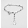 Pulsera Plateada + Abalorio Árbol