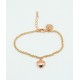 Pulsera Rose Gold + Abalorio Corazón