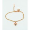 Pulsera Rose Gold Color + Abalorio Corazón