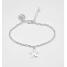 Pulsera Plateada + Abalorio Estrella
