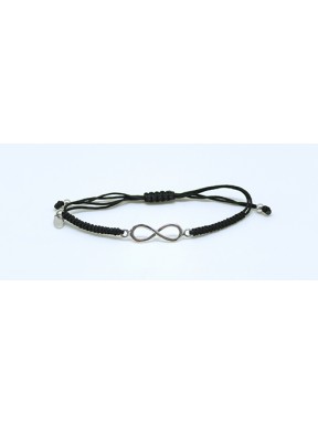 Pulsera Trenzada + Infinito De Plata